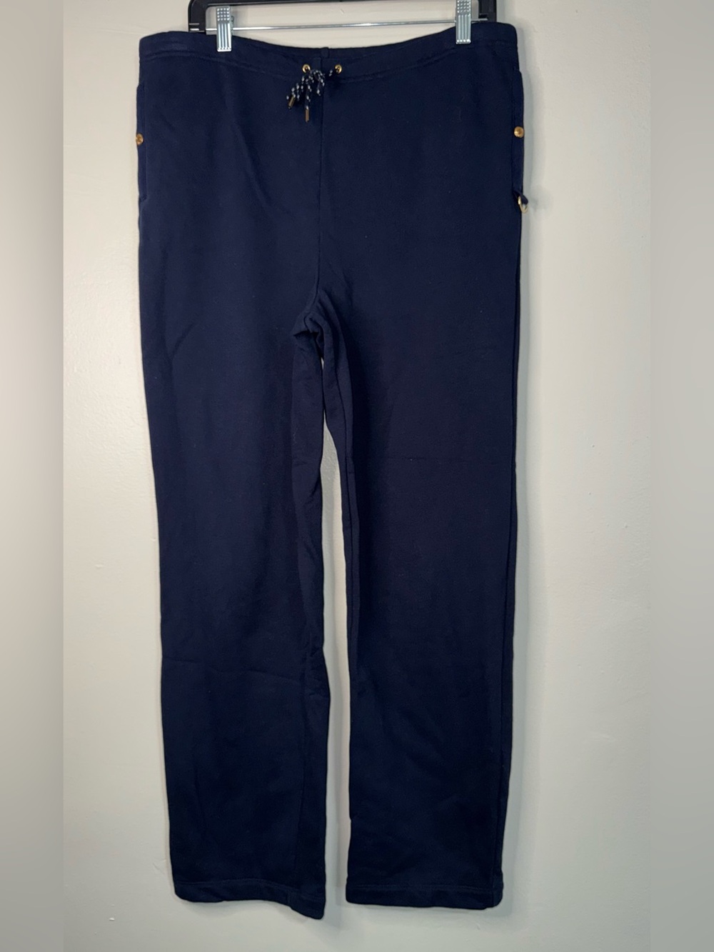Lauren Ralph Lauren Sweatpants Navy Drawstring Ponte Pants